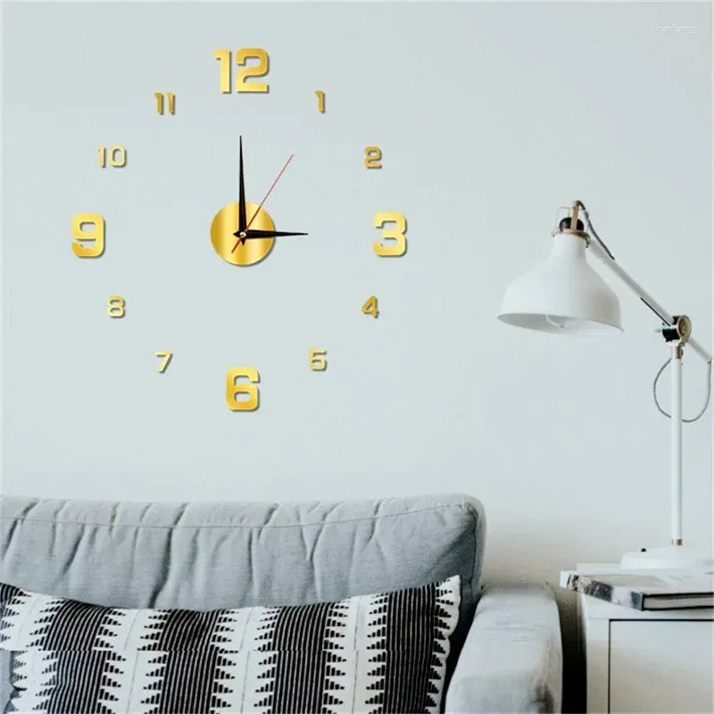 ساعات الحائط المنزل Night Office لـ Digital Stereo في Room Clock Living Decroation Glow بدون إطار