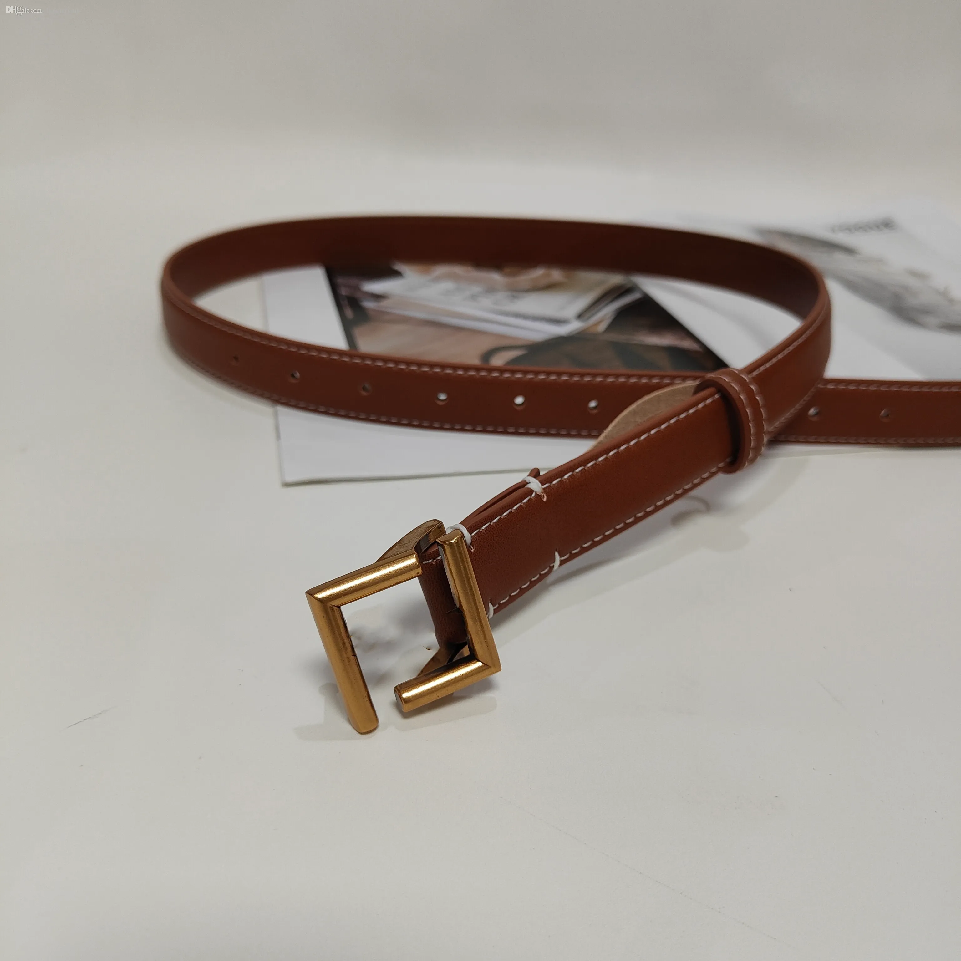 Men s designer belt fashionable women s FF belts 25mm Classic 3 Color Thin waistband genuine leather belt for womens 8C0648AAIWF196R