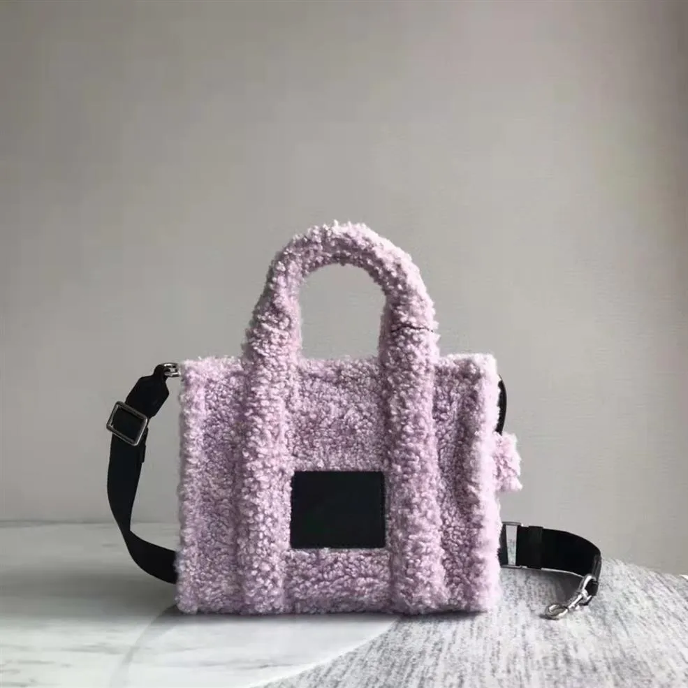 Sac de créateur New Fausse Fourrure Petit Mini Sac Fourre-Tout Teddy-Bear Série Sacs de Banlieue Épaule Femme 206K