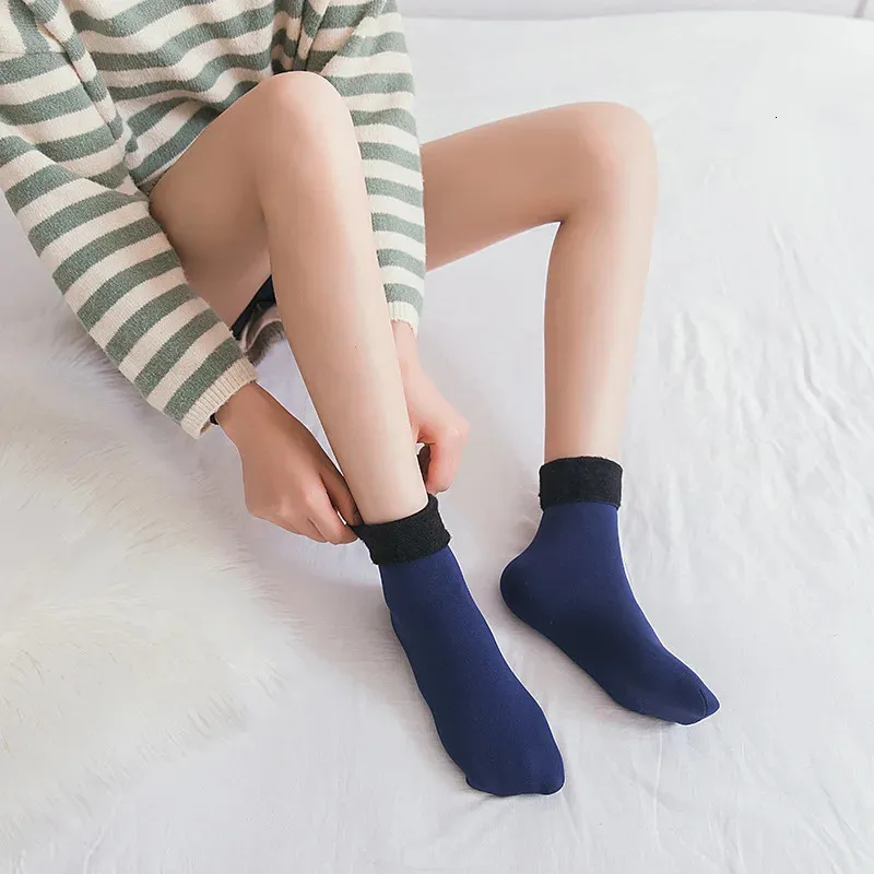 Solid Plush Over The Knee Socks, Thermal Thickened Winter Knee High Stocks,  Women's Stockings & Hosiery