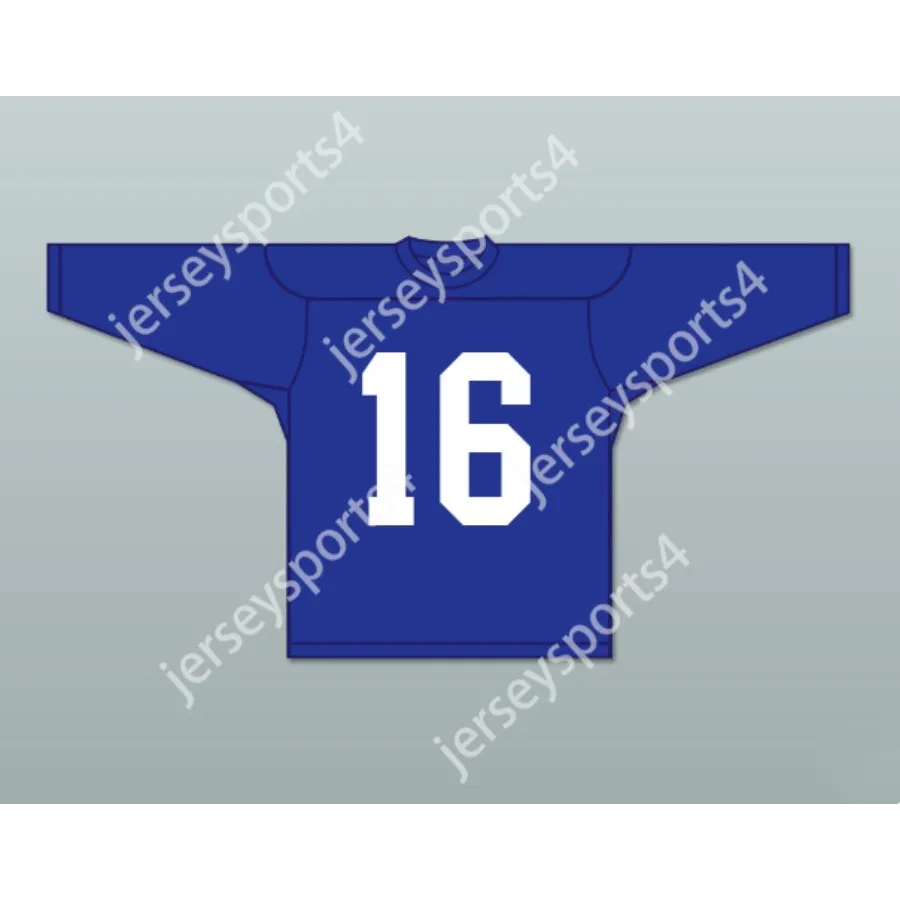 MAGLIA DA HOCKEY BLU MODA LISA WILKES 16 NUOVA Cucitura superiore S-M-L-XL-XXL-3XL-4XL-5XL-6XL