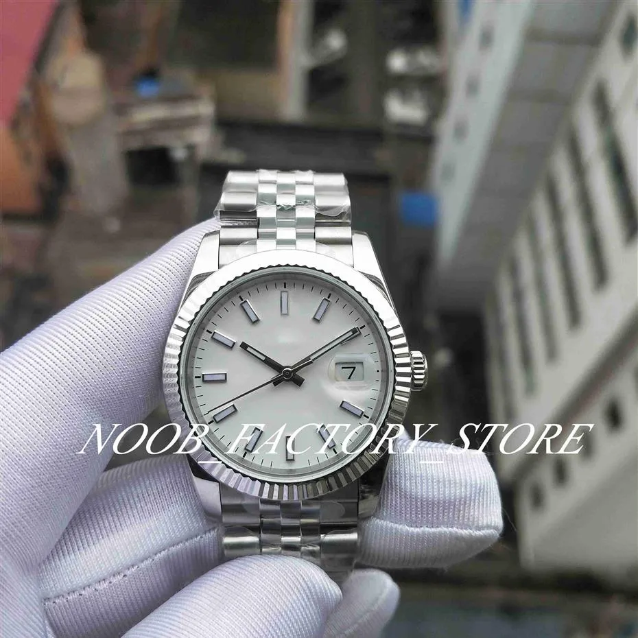Fabryka S Watch 2 Kolor Super BP zegarki Classic 2813 Automatyczny ruch 36 mm niebieski biały pasek pokrętła stali nierdzewne Case191k