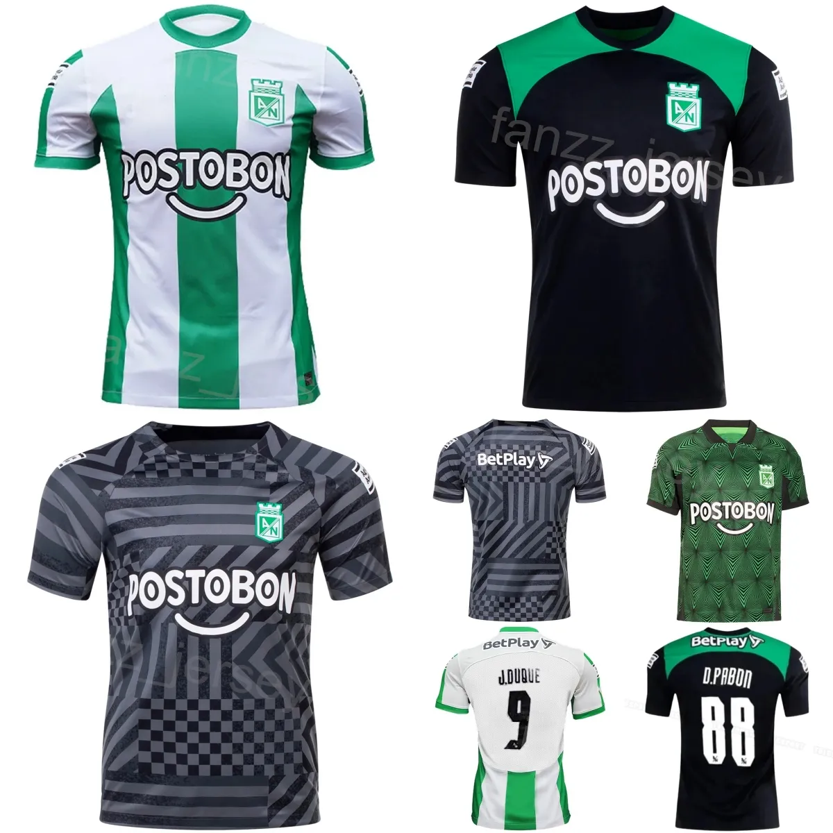 Mężczyźni 23-24 Piłka nożna Atletico Nacional 20 Danovis Banguero Jersey Club Team 6 Andres Roman 10 Jarlan Barrera 88 Dorlan Pabon 21 Zestawy koszuli piłkarskiej Tomas Angel