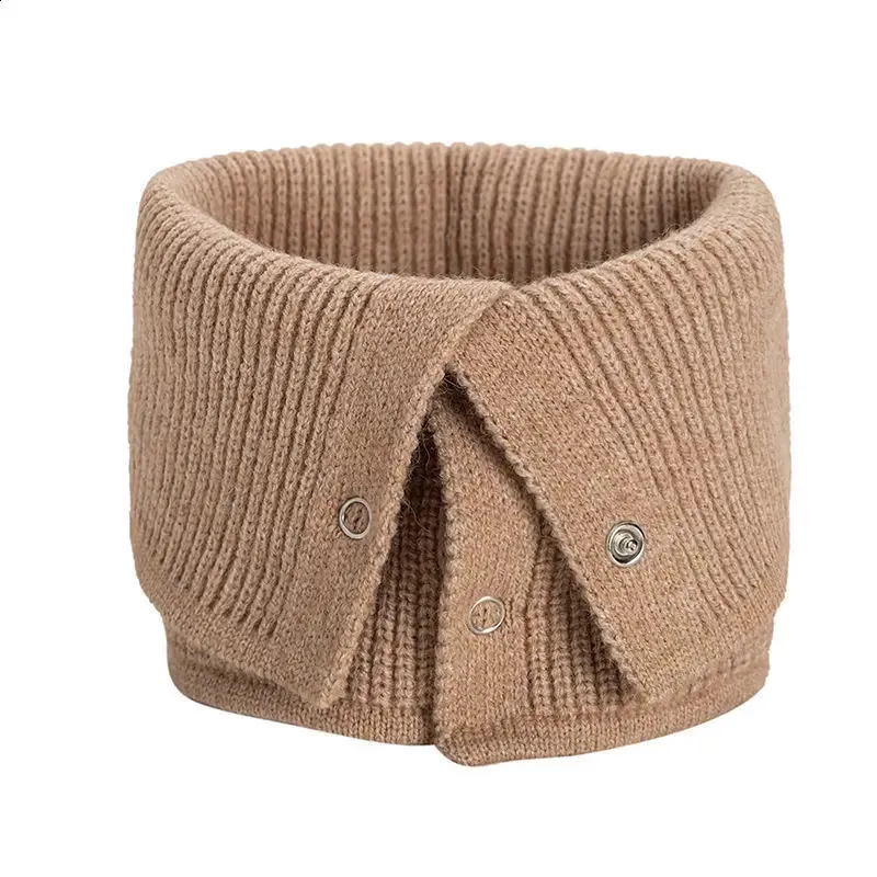 Halsdukar vinter stickad varm ring halsduk för kvinnor mode lady nack snood unisex wraps halschief kvinnlig stretch bufanda 231214