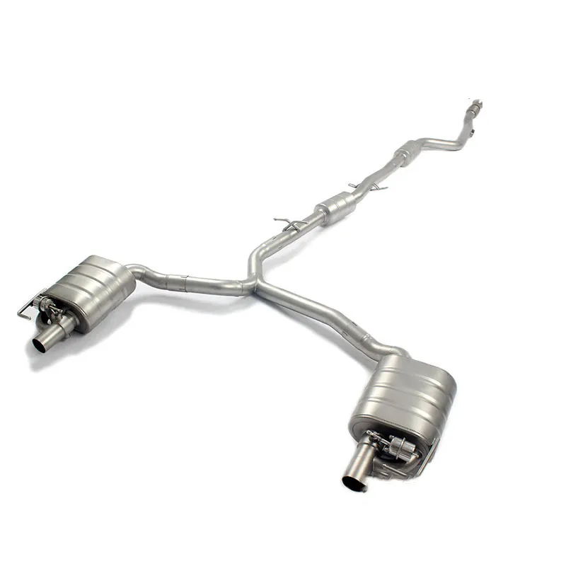 For Mercedes Benz C Class W205 Mid Tailpipe Stainless Steel Exhaust Cat-back System Auto Part Modification Catback