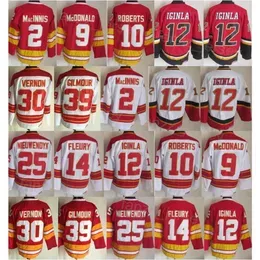 Man Vintage Hockey 10 Gary Roberts Jerseys 68 Jaromir Jagr 14 Theoren Fleury 25 Joe Nieuwendyk 30 Mike Vernon 39 Doug Gilmour 12 Jarome Iginla 2 Al Macinnis Retro CCM