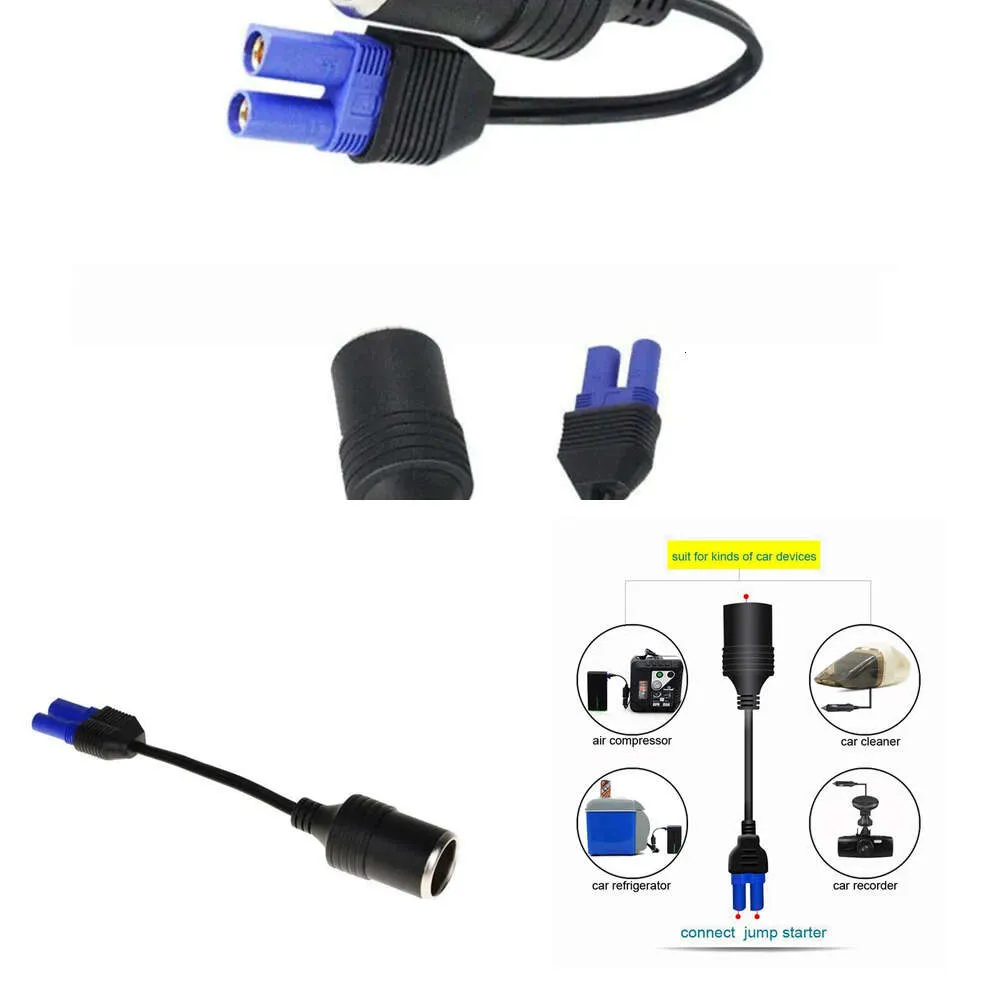 Nieuwe Laptop Adapters Opladers Draagbare EC5 Sigarettenaansteker Adapter Connector voor 12V Auto Batterij Booster Auto Jump Starter