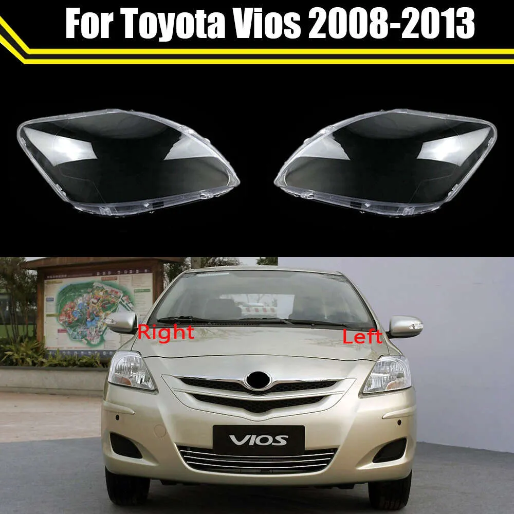 Headlamp Case for Toyota Vios 2008 2009 2010 2011 2012 2013 Car Front Glass Headlight Cover Head Light Lens Caps Lampshade Shell