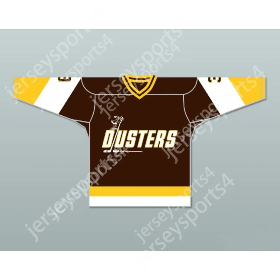 Maillot de hockey personnalisé BINGHAMTON PAUL STEWART 3 marron, nouveau haut cousu S-M-L-XL-XXL-3XL-4XL-5XL-6XL