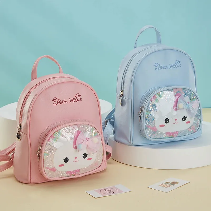 Backpacks Childrens early education gift backpack little girl backpack cat cute princess style output mini backpack super cute 231214