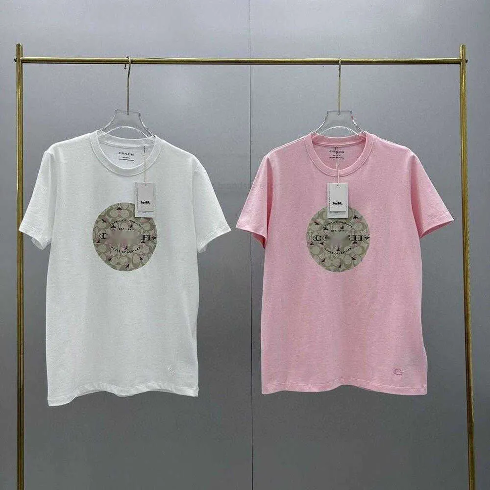 男子シャツ愛好家の基本的な丸いパターンAOP小さな花の半袖Tシャツコーチバッグクロスボディ