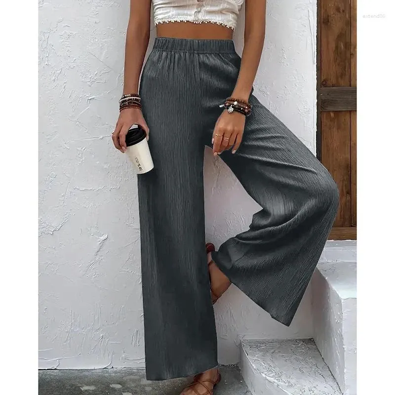 2023 New Women Pants Fashion Solid Slim High Waist Long Trousers