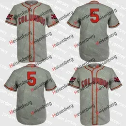 NEW College Wears Columbus Red Birds 1950 Road Jersey Shirt Custom Men Women Youth Baseball Jerseys Any Name And Number Double Stit