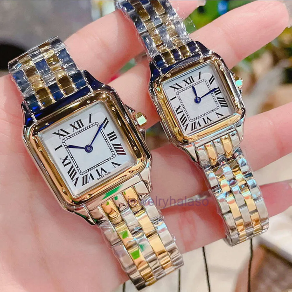 LuxuryDesigner Watches 2023 New Classic Elegant Men's and Women's Couples Quartz Movement Watches Square Tanks Gold and Silver Watches Gifts