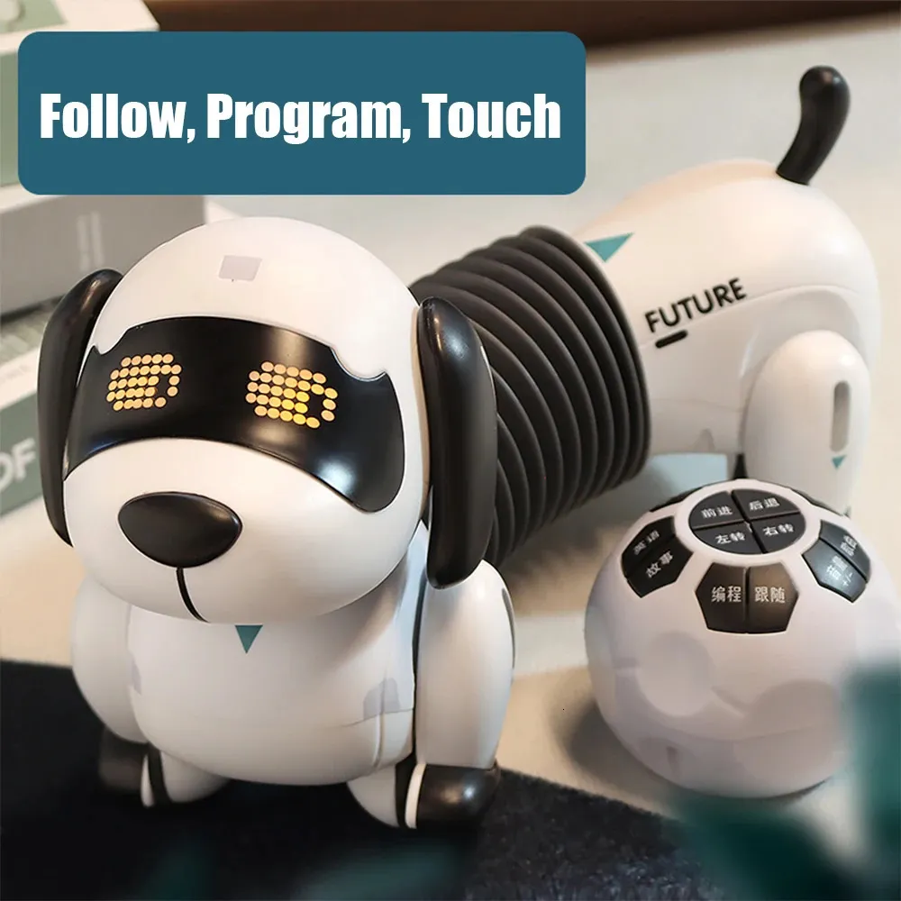 Interactive Robot Dog Toy with Voice Dialogue, Programming, and Sound ...