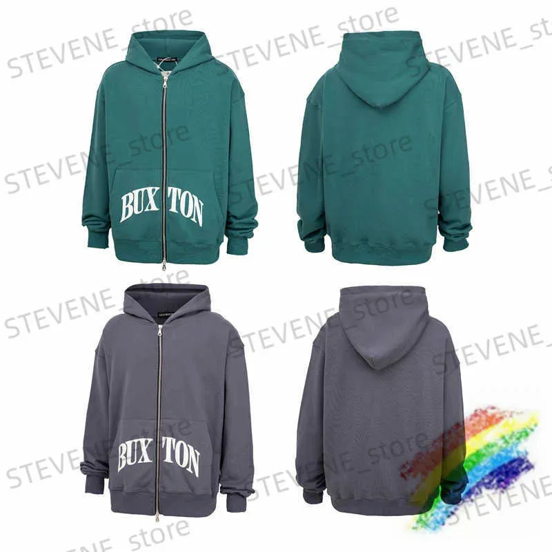 Men's Hoodies Sweatshirts Cardigan Cole Buxton Zipper Hoodie For Men Women Best Quality Washed Green Gray Oversize Pullovers T231215