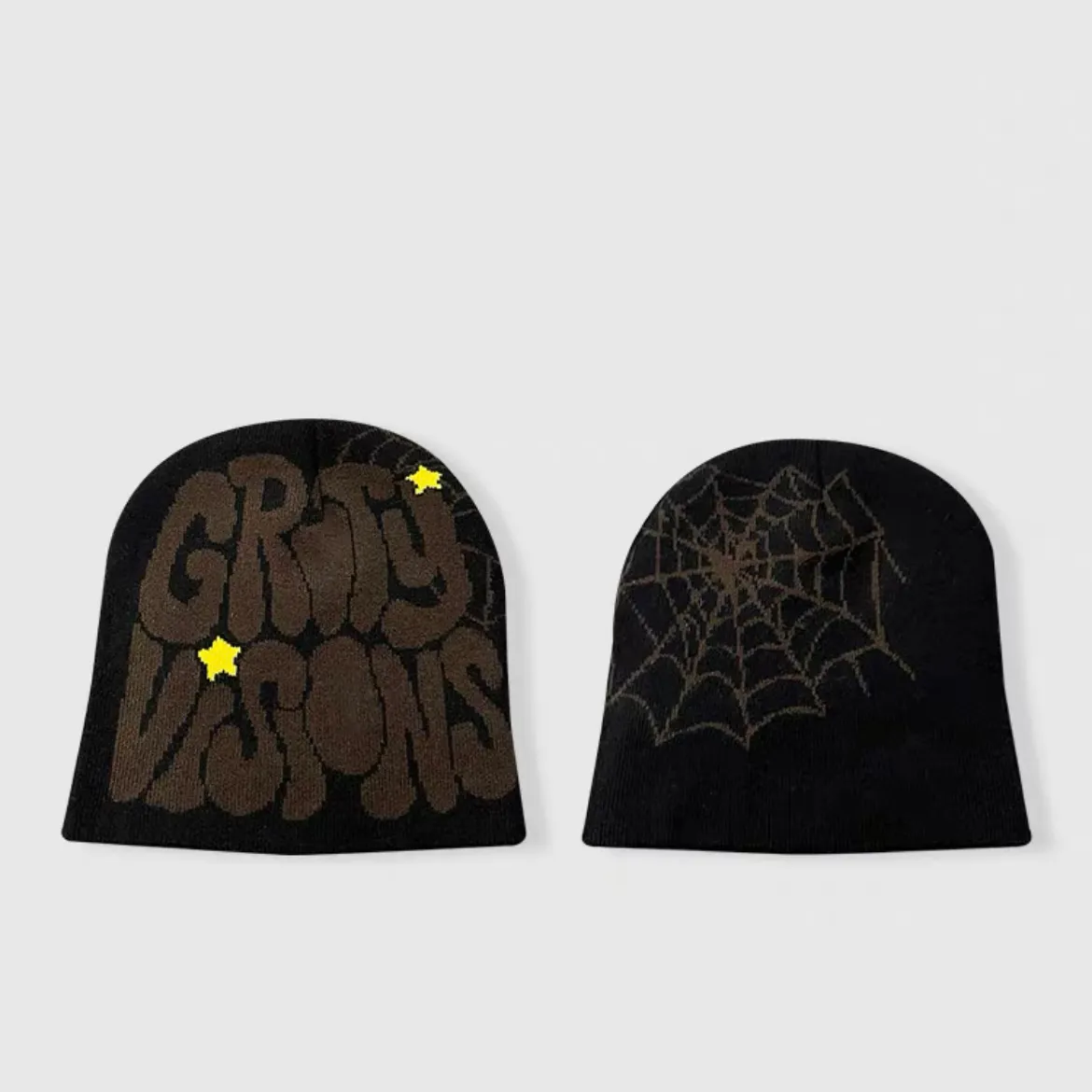DHgate.com:Luxury Spider Web Style Designer Knitted Beanie Hat 