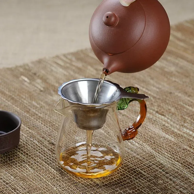 Fine Mesh Stainless Steel Tea Infuser Set Durable Teapot Filter With ...