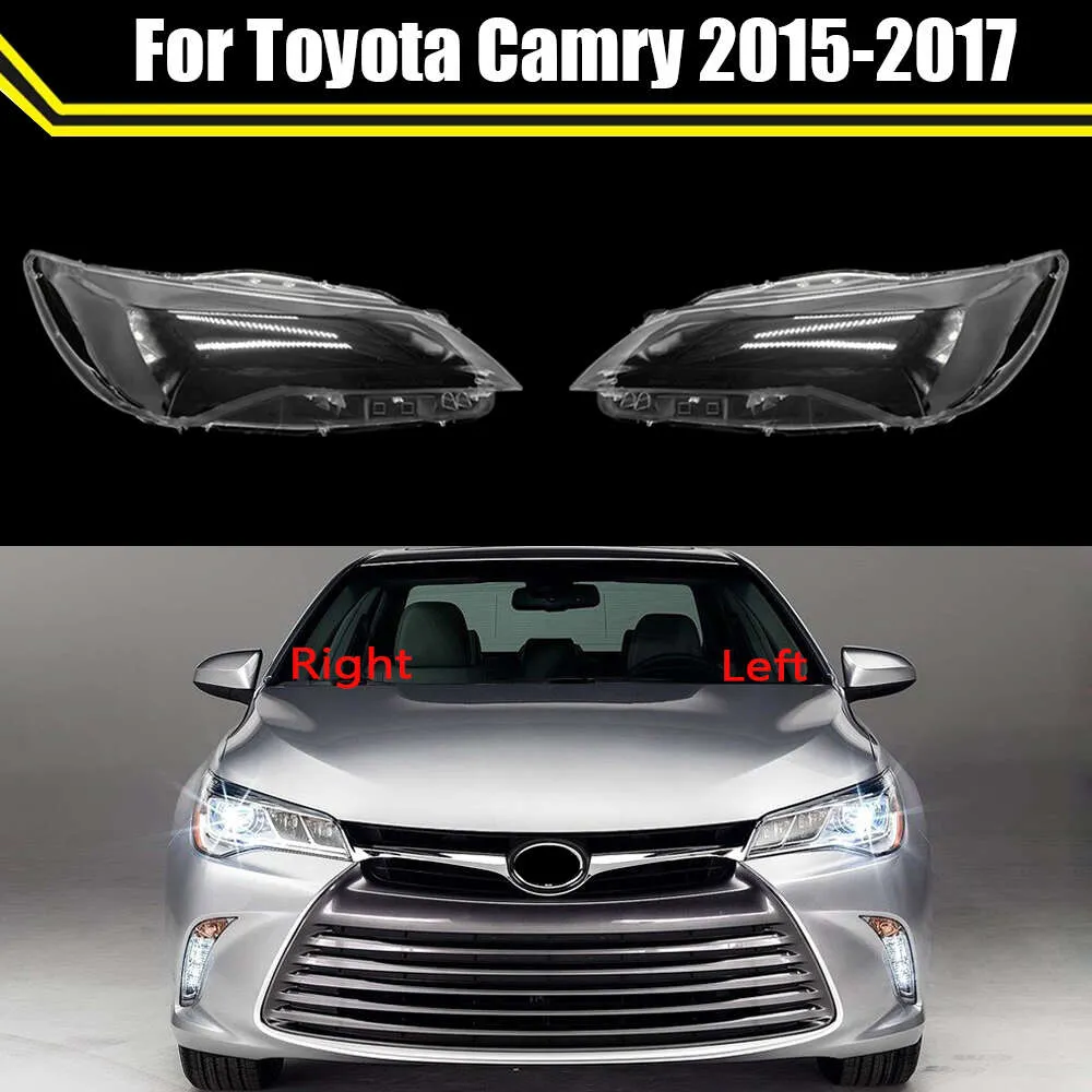 Transparante Koplamp Glas Shell Lampenkap Koplamp Lens Cover voor Toyota Camry 2015 2016 2017 Europese en Amerikaanse Versie