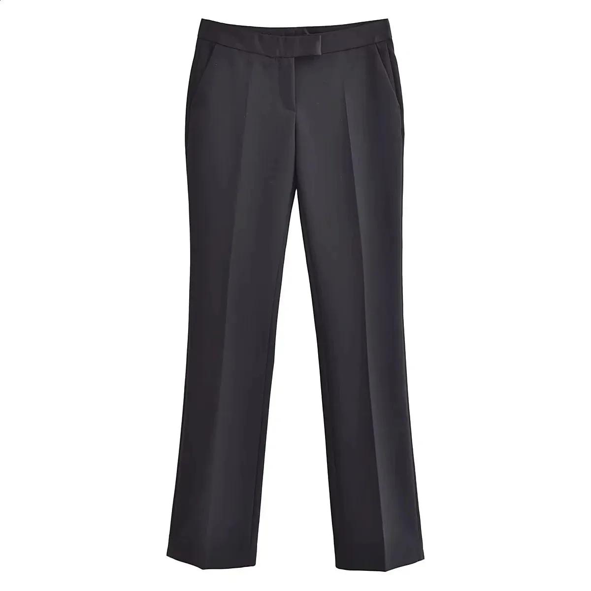 Pantalones De Dos Piezas Para Mujer TRAF Conjunto Con Americana Mujer Traje  De 2 Piezas 2024 Primavera Otoño Moda Negro Elegante Traje De Oficina  231214 De $114,29