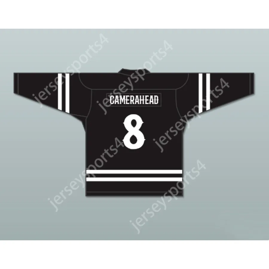 CAMERAHEAD personalizzato 8 CENOBITES MAGLIA HOCKEY NERA SERIE HELLRAISER NUOVA cucitura superiore S-M-L-XL-XXL-3XL-4XL-5XL-6XL