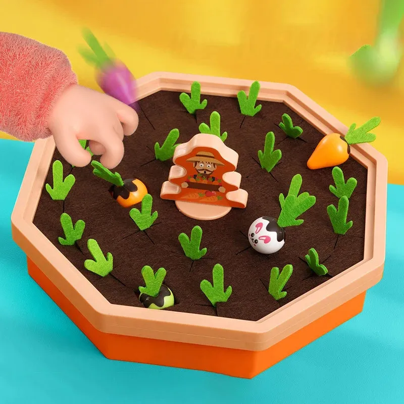 Intelligenzspielzeug Kinder Früherziehung Spielzeug Eltern-Kind-Interaktion Gemüse Entwicklung Pull Radish Memory Handson Carrot Interaktives Tischspiel 231215