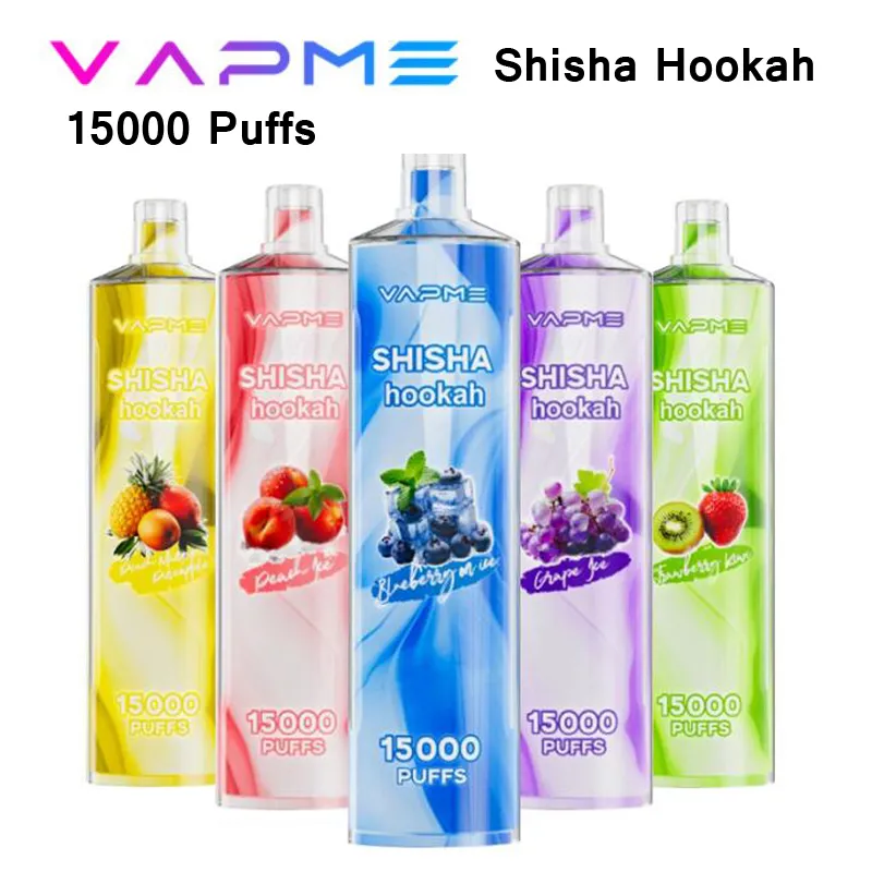 Original VAPME Shisha Hookah 15000 E Cigarette Kit 15000 Puffs