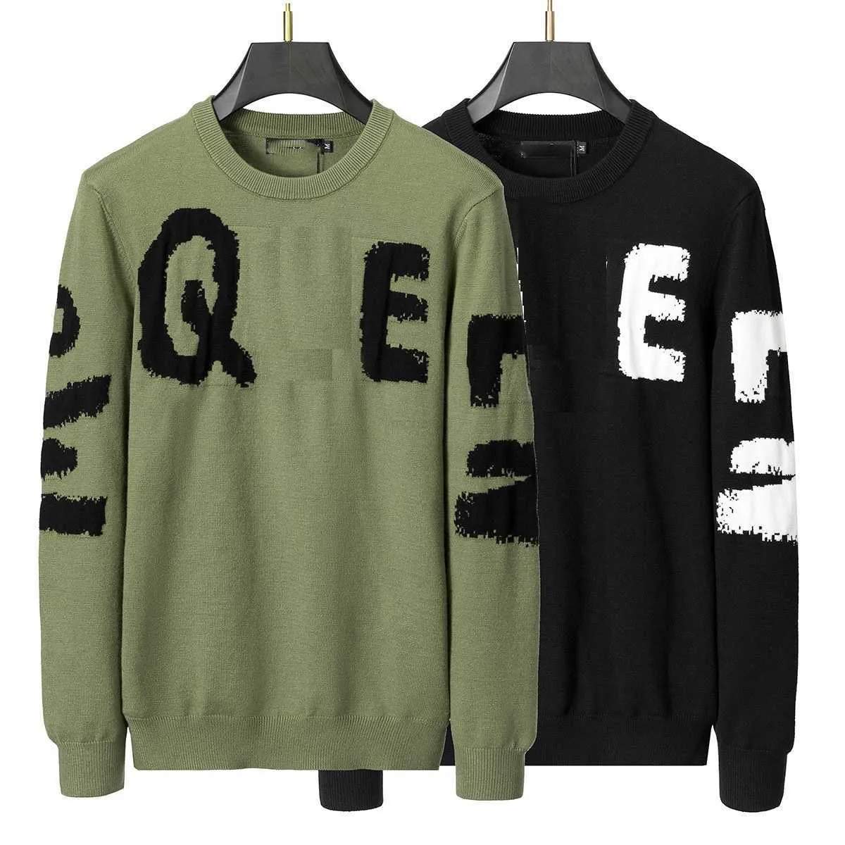 Suéteres para hombre Suéter para hombre Suéter de diseñador bordado con monograma Nuevo suéter de otoño/invierno Prendas de punto Elegante suéter para mujer al aire libre