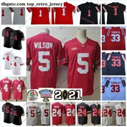 American College Football Wear 2022 NCAA Ohio State Buckeyes Stitched Football Jersey 12 Denzel Ward Jerseys 6 Sam Hubbard 33 Dante Booker 10 Troy Smith 23 Jahsen Wint