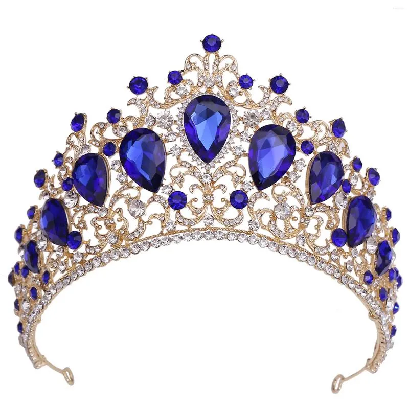 Haarspangen Hochzeit Tiara Silber Gold Krone Luxuriöser bunter Barock Kristalle Kopfschmuck für Braut Brautjungfer Prinzessin Kostüm