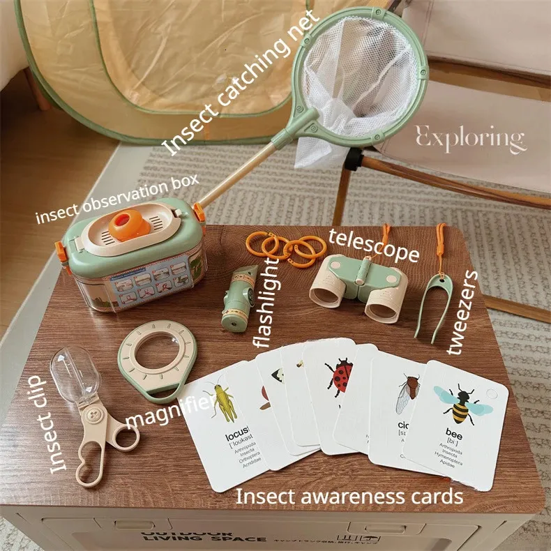 Other Toys Kids Camping Set Outdoor Explorer Kit Includes Bug Catcher Pop  Up Tent Gear Christmas Halloween Gift 231215 From Bian07, $12.7