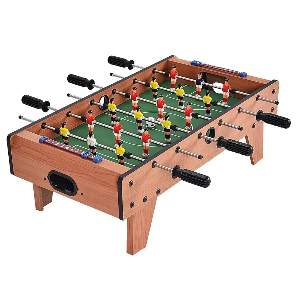 その他のおもちゃのフーズボールテーブルは、簡単に木製のサッカーゲームを簡単に組み立て、部屋のパーティー用の屋内ゲームセットファミリースポーツキッズギフト231215