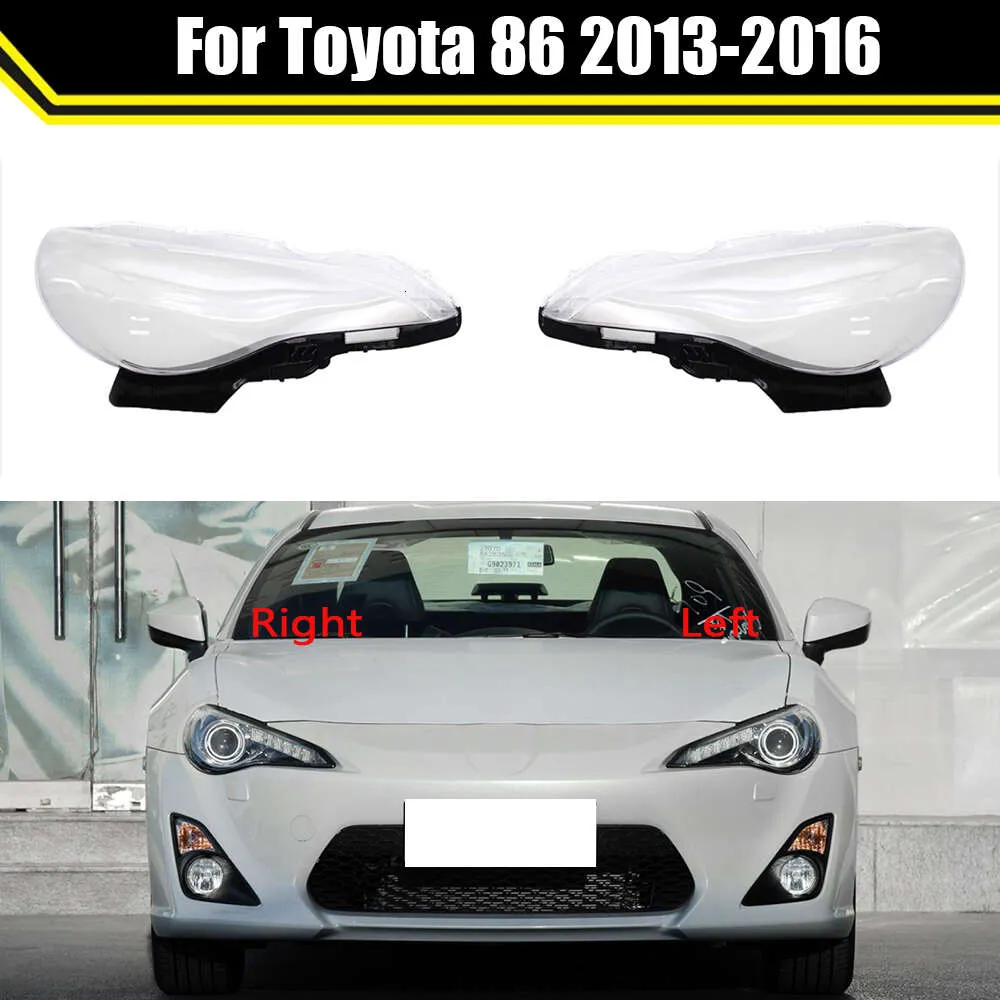 Auto Case Headlamp Caps for Toyota 86 2013-2016 Car Front Headlight Lens Cover Lampshade Lampcover Head Lamp Light Glass Shell