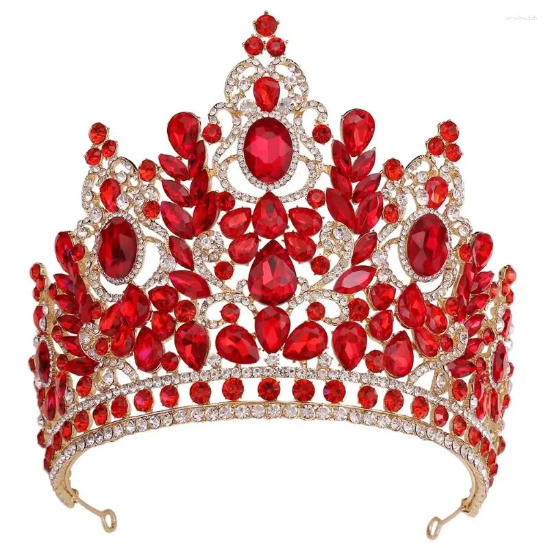 Grampos de cabelo coreano luxo cristal jóias tiara coroa strass baile princesa festa de casamento acessórios nupciais