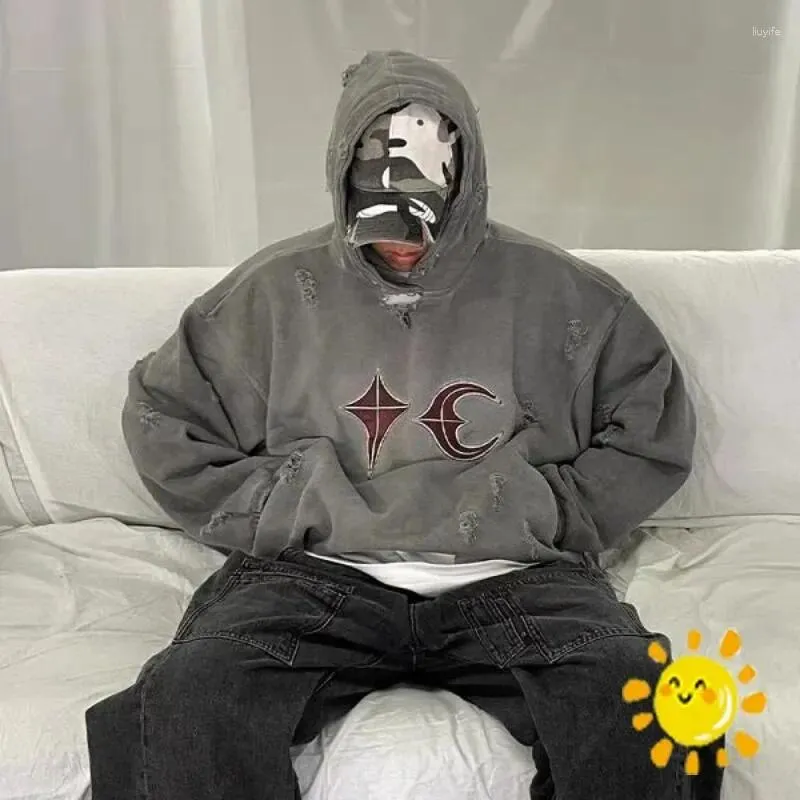 DHgate.com:Mens Heavy Fabric THUG CLUB Hoodie, Vintage Loose 