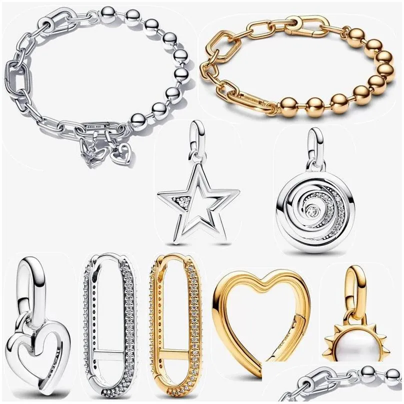 Charm Armbanden 2023 Herfst Nieuwe Kralen Armbanden Voor Vrouwen Dankbaarheid Spiraal Medaillon Charm Engagement Mode Oorbel Hanger Designer Dhuzm