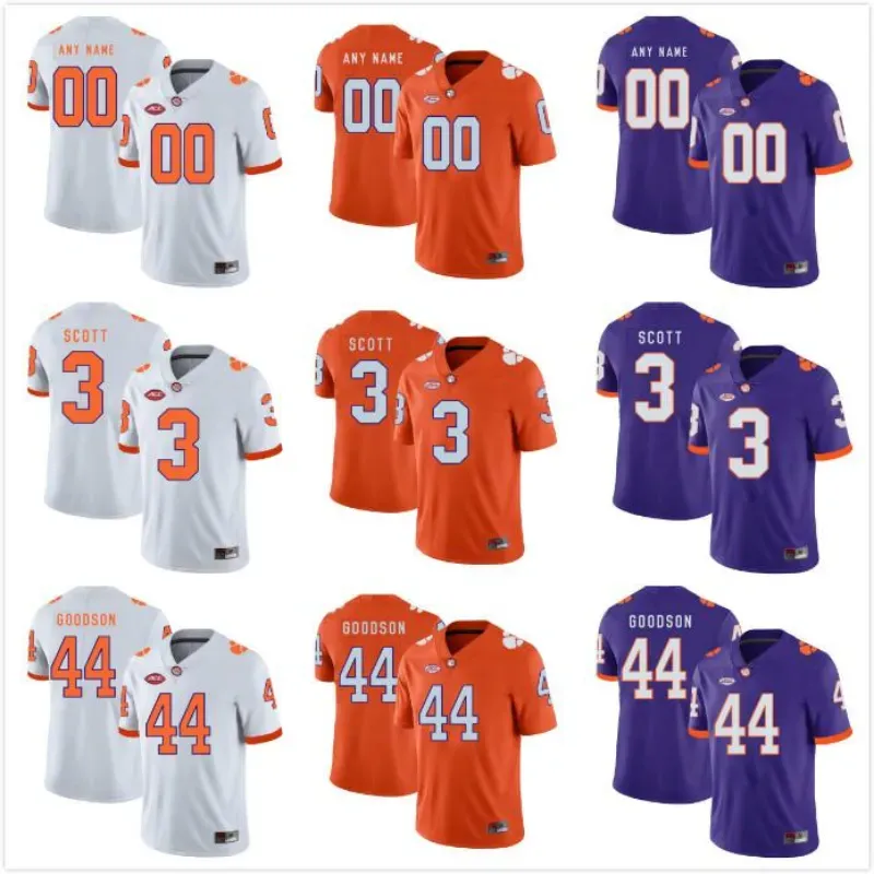 Maglia da calcio NCAA Clemson Tigers Will Shipley D.J. Uiagalelei Bryan Bresee Trenton Simpson Myles Murphy Xavier Thomas K.J. Henry B.T. Potter Cade Klubnik