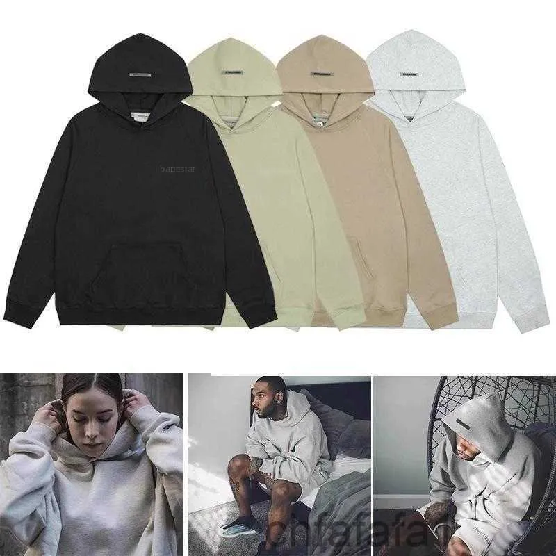 Ess 2023 Tasarımcı Kapüşonlu 1977 Essen Hoodie Baskılı Mektup Kazak Sweatshirt Moda Klasik Essential Clothing Çiftleri EssentialHoodie 0ba0