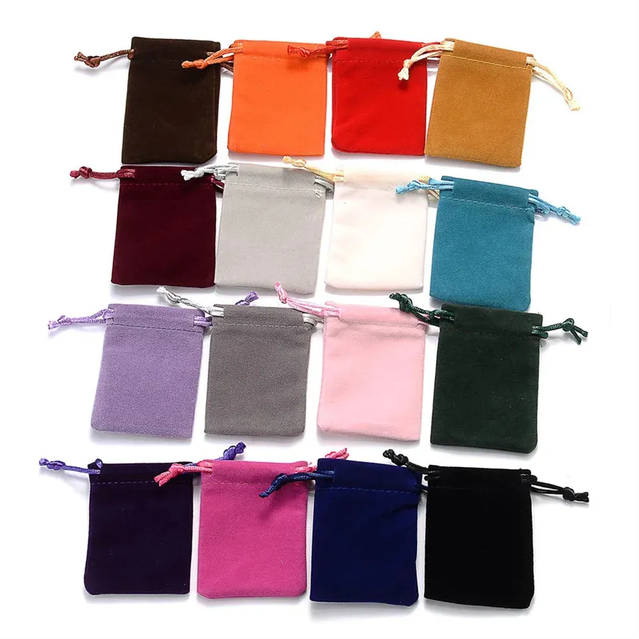 Titta på lådor Fall 10st Lot DrawString Velvet Sachet 5x7 7x9 10x12 13x18cm Pålar Små smycken Present Packing Packing Packing Packing Packing Packing Packing Packing Packing Packing Packing Can Anpassade 231215