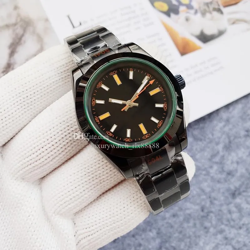 Horloge heren automatisch mechanisch diamanten horloge 40 mm geheel 904L roestvrij staal zwemhorloge saffier superhelder luxe horloge