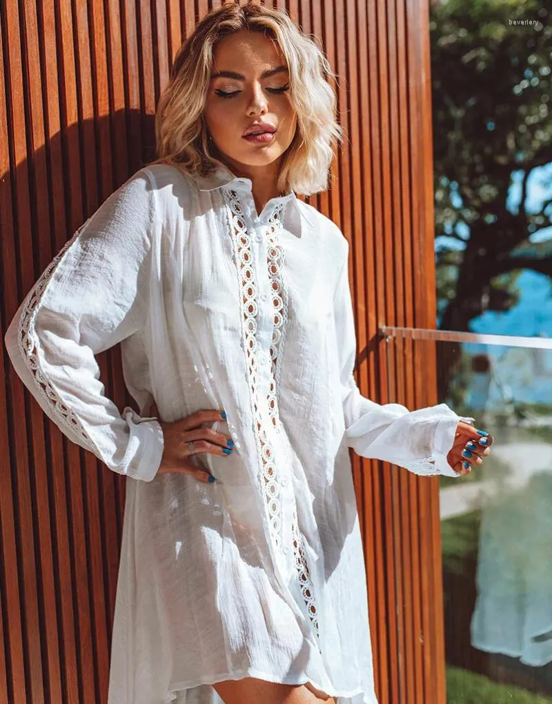 【Herlipto】Cotton-blend Voile Sheer Shirt herlipto Cotton-blend Voile Sheer Shirt herlipto Cotton-blend