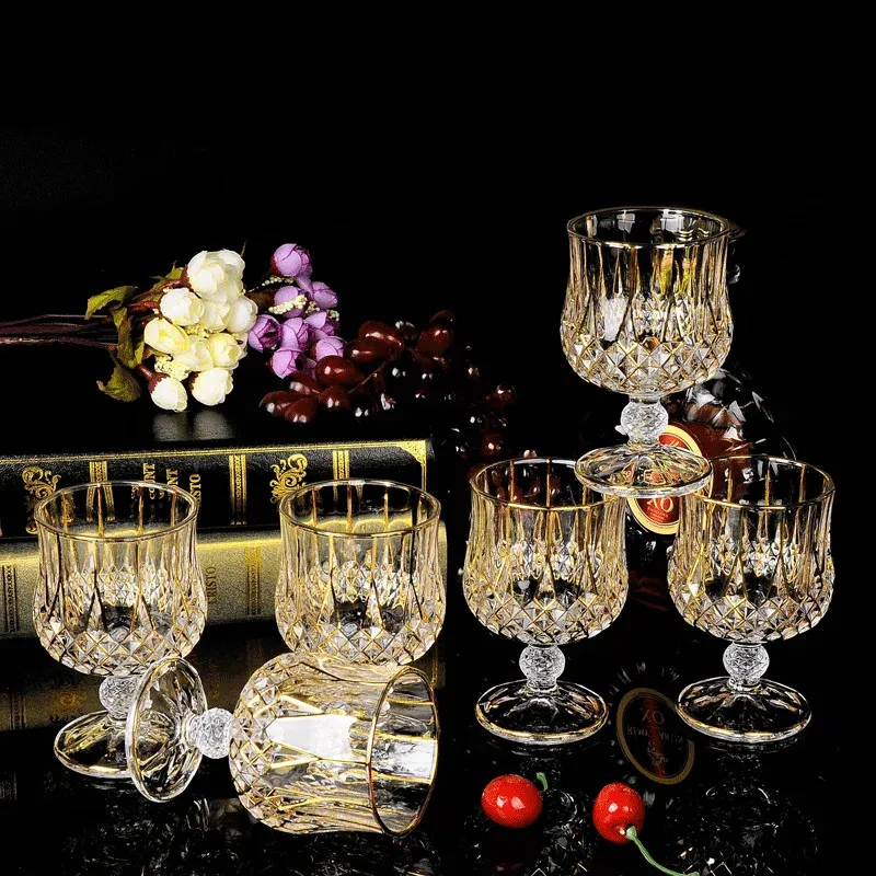 Strumenti da bar S Set da bar in vetro Shaker Cocktail Whisky Decanter Set da bar Strumenti Stoviglie Decanter in cristallo Accessori per bevande al vino WSW40XP 231214