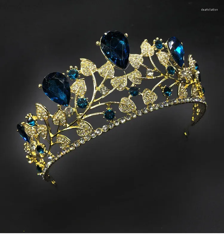 Coroa ornamento acessórios de casamento de noiva simples liga diamante-cravejado galvanoplastia vestido jóias hsj88