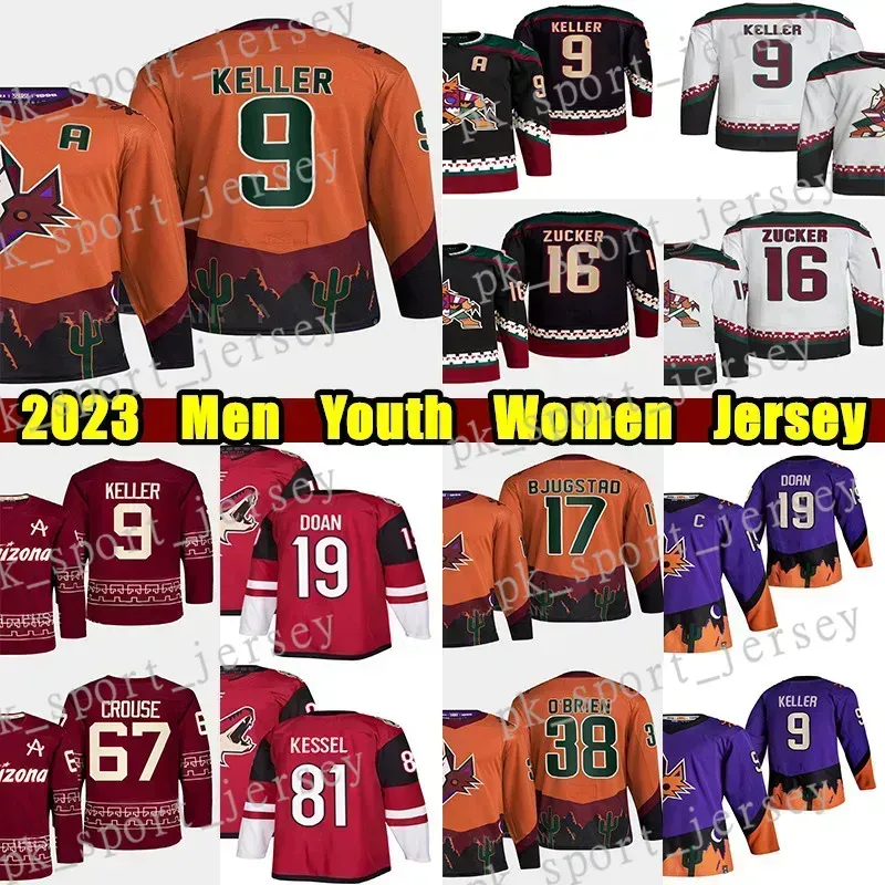 Anpassad anpassad Phoenix''Coyotes''clayton Keller omvänd retro hockeytröja Liam Schmaltz Shane Doan Nick Schmaltz Phil Kessel Sean Durzi Law