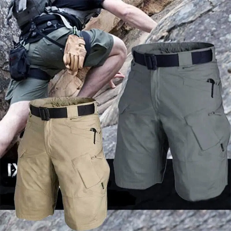 Pantaloncini da uomo Uomo Cargo Combattimento Abbigliamento da lavoro casual Mezzi pantaloni in cotone Tattico militare Hip Hop all'aperto