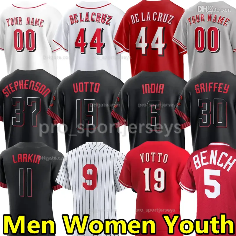 2023 City Connect Elly De La Cruz Joey Votto Maillots de baseball Jonathan India Spencer Steer Tyler Stephenson TJ Friedl Matt McLain Jake Fraley Ken Griffey Barry Larkin