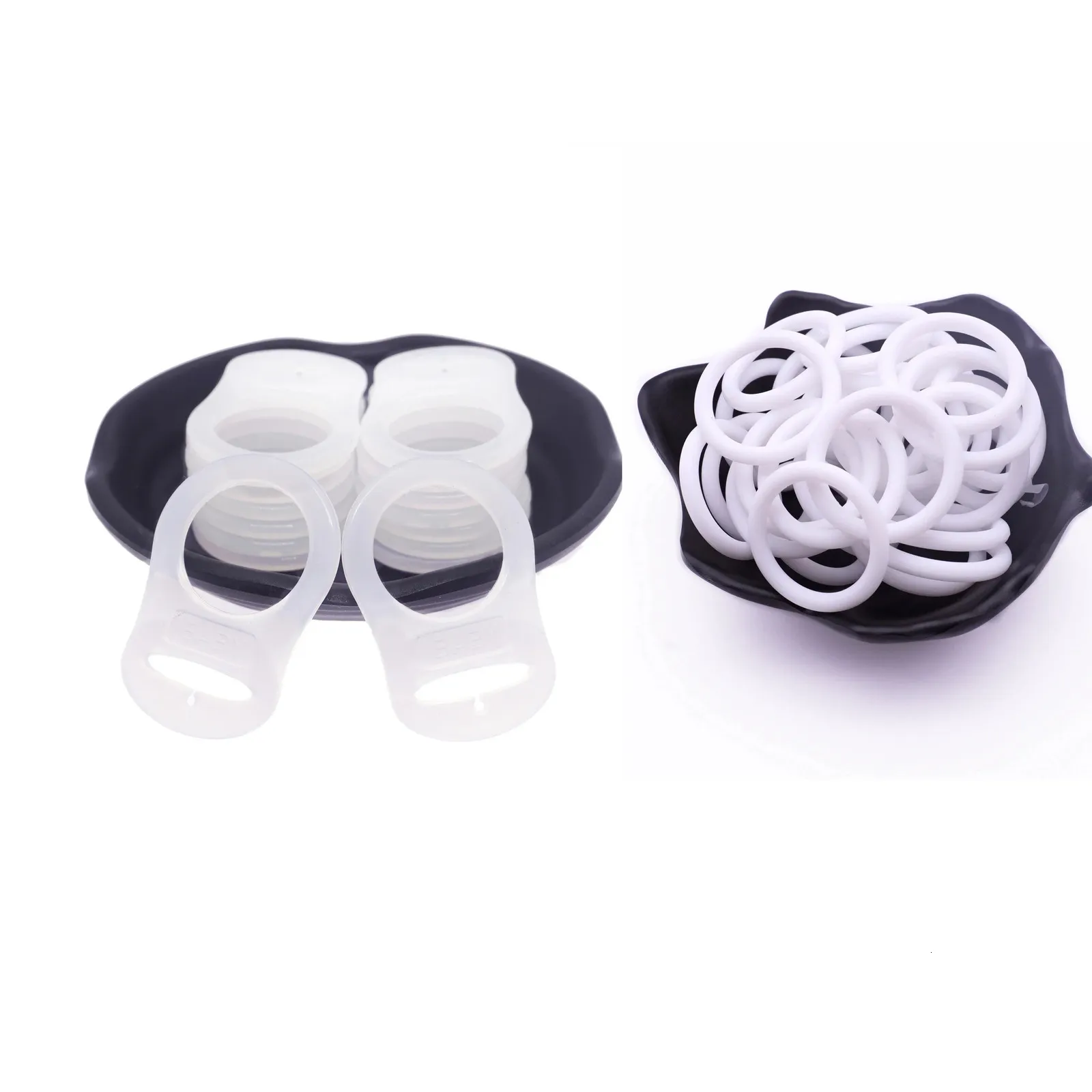 Pacifier Holders Clips Sutoyuen White Silicone MAM DIY Baby Attache