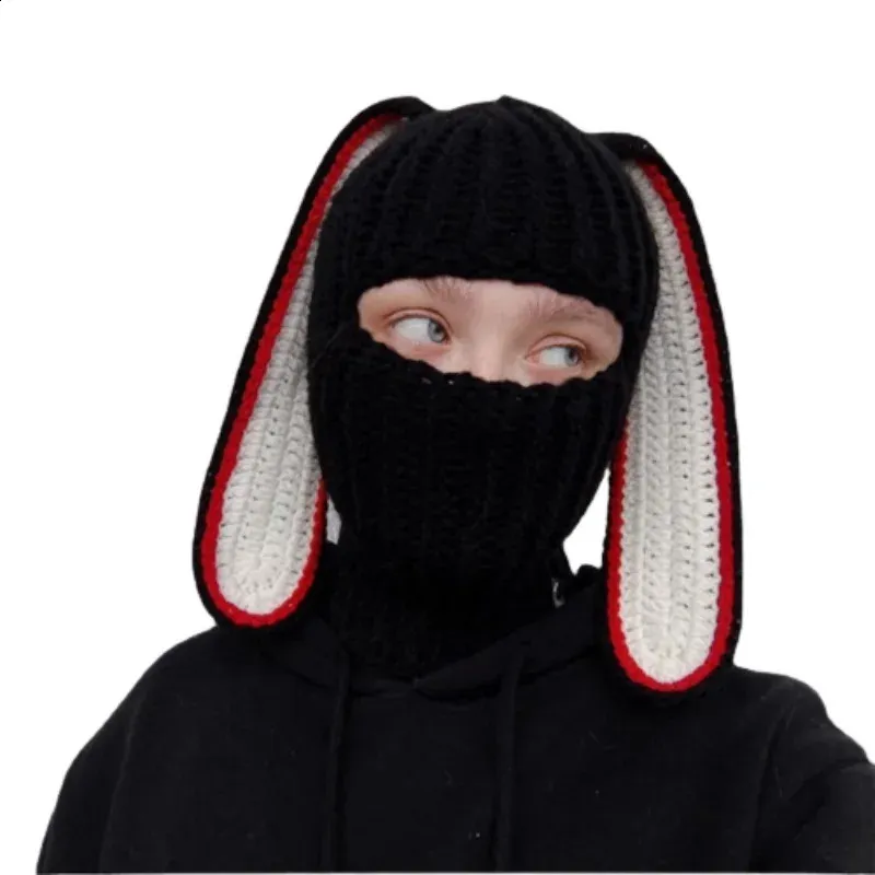 SEICARINO Rabbit Ears Balaclava バラクラバ HISYI Rabbit Balaclava Halloween Balaclava Long Ears Hat
