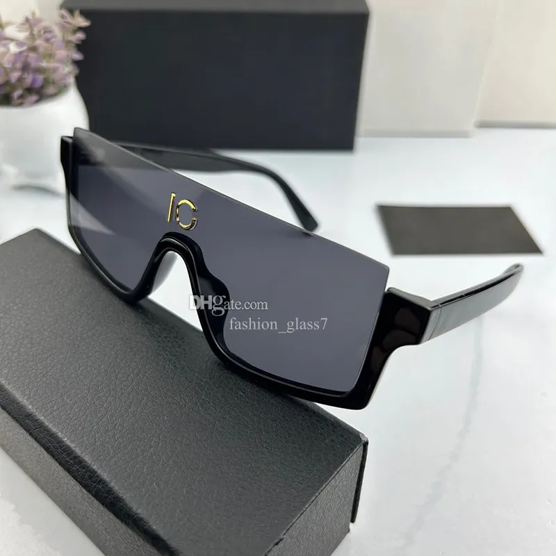 Men oversized frame sunglasses fashion half frame street photography glasses high quality UV400 resistant goggles top of the line original packaging box DG4441