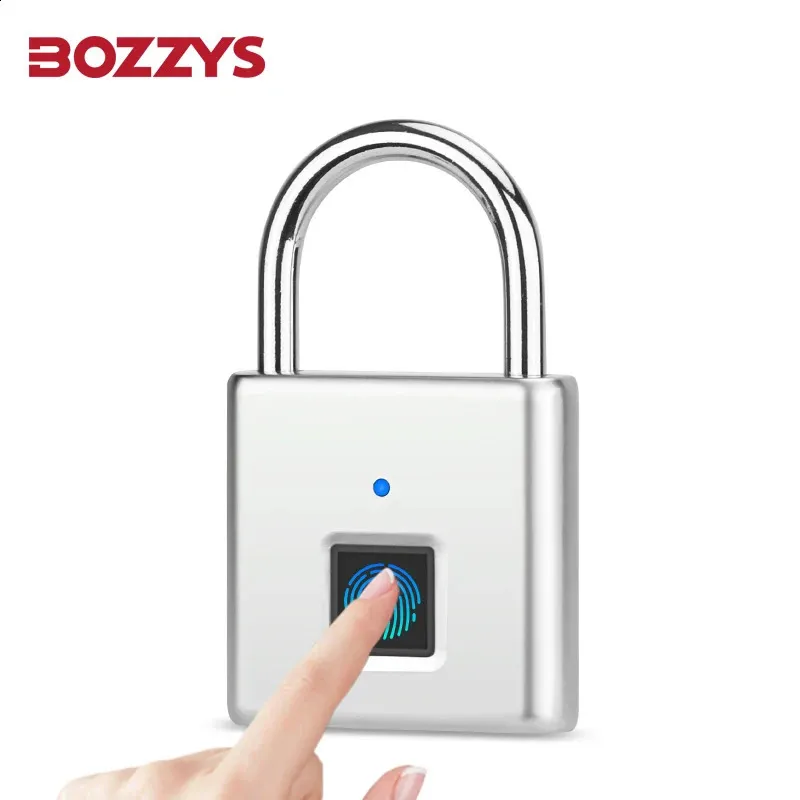 Bike Locks Fingerprint Padlocks Smart Keyless Biometric Lock Type-c Charge for Gym Sports School Employee Locker Fence Suitcase Bike 231214